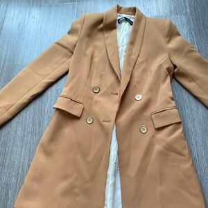 Zara women’s double breasted blazer jacket